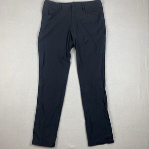 Lululemon Mens ABC Classic Fit Straight Leg Warpstreme Pants Black Pocket 34?